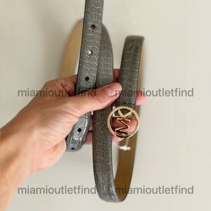 Michael Kors Women’s Leather Belt Logo Buckle Size M New